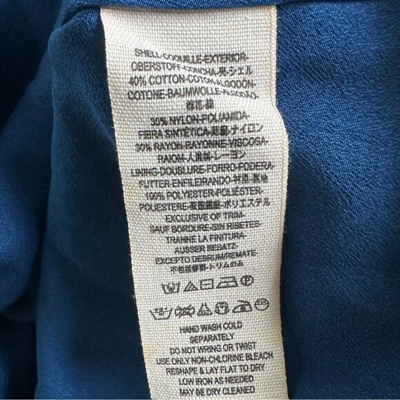 Free People Lovely In Love Floral Lace Deep Plunge V Back Cutout Mini Dress M - Picture 8 of 9